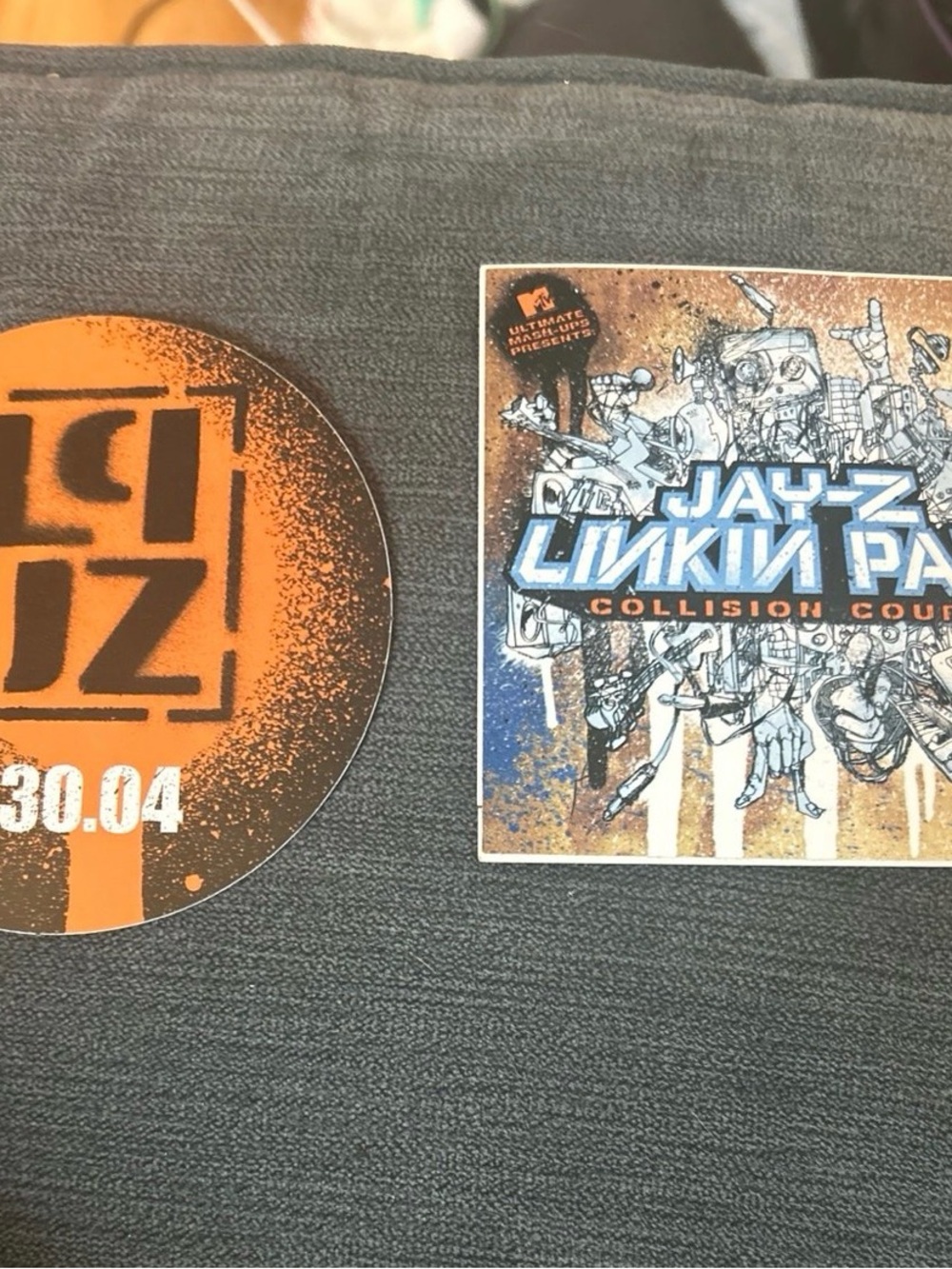 Jay-z and linkin park LP collision course stickers music lot